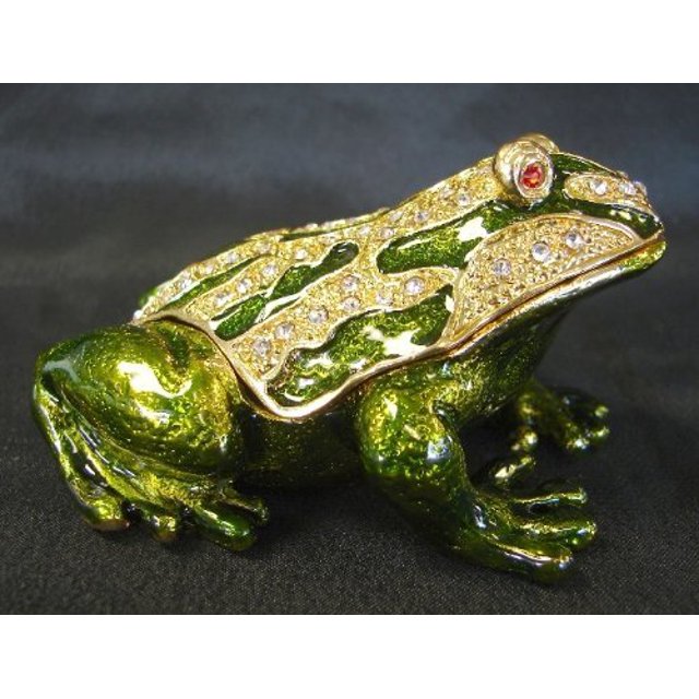 Feng Shui Import LLC 2976 Grenouille en Métal Bijoutée