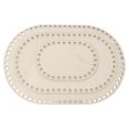 thumbnail image 1 of Wooden Crochet Bag Bottom, DIY Oval Wooden Basket Bottom Firm 3Pcs  For Backpacks, 1 of 8