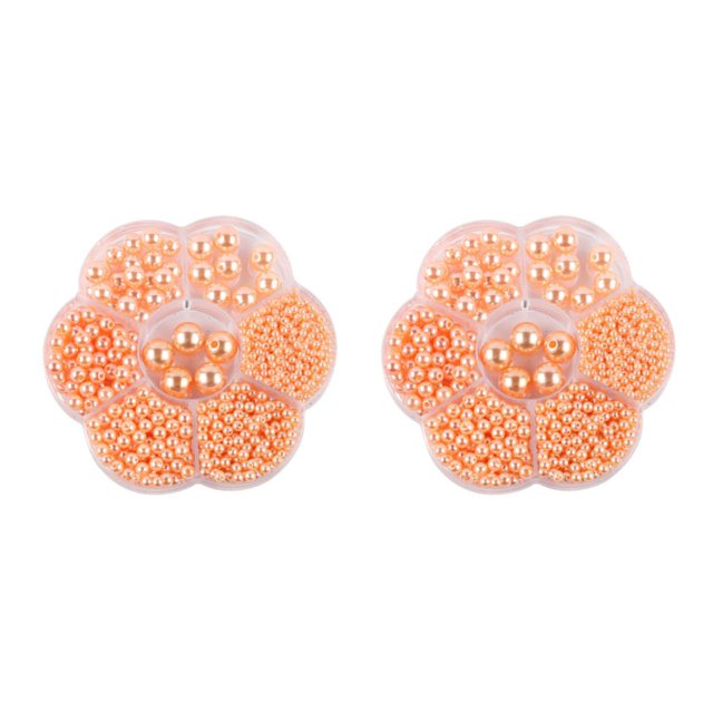 Baohd 1/2/3/5 1150pack/lot Bead Accessories Easy To Thread Wide Application Not Easy To Fade orange 2PCS