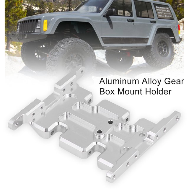 Fosa Support de Boîte de Vitesses RC, Support de Boîte de Vitesses en Alliage d'Aluminium pour Voiture Rampante SCX10 / SCX10 II / TFL RC, Accessoire RC