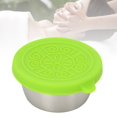 thumbnail image 4 of Condiment Container, Stainless Steel Silicone Lid Mellow Essential Oil Container Leakproof  For Beauty Salon Green Lid, 4 of 8