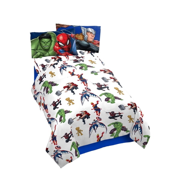 Avengers Kids' 4-Piece Full Sheet Set,