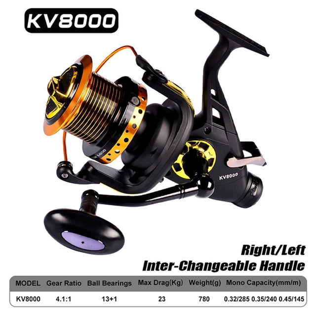Metal Spinning Reel 13 + 1BB Fishing Reel Strong Drag ,Rigid Aluminum Skeletal Frame