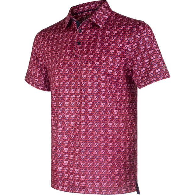 Men's Golf Shirts Short Sleeve Moisture Wicking Dry Fit Print Patterns Collared Performance Polo Golf Shirts for Men