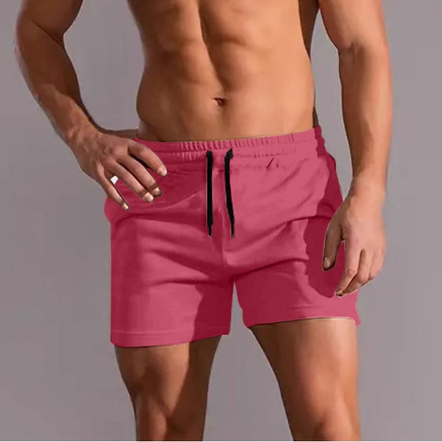 EOYWHK Mens Swim Trunks 3 inch Athletic Gym Shorts Solid Color Hot Spring Holiday Swimming Surfing Bottom