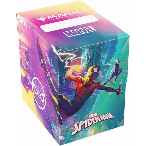 Gamegenic Magic: The Gathering Marvel's Spider-Man SOFT CRATE - 80+ Spider-Man/Spider-Gwen Design, 2-in-1 Deck Box with Integrated Token Box, Holds 80 Double-Sleeved or 100 Single-Sleeved Cards