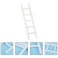 thumbnail image 1 of FENGGUIQU 2Pcs Decorative Wood Ladder Wooden Small Ladder Chic Design for Miniature Garden Collectors Display, 1 of 7