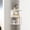 White, variant on Corner Shelf No Punch Wall Organizer, Heavy Duty Wood Corner Bookshelf 5-Tier Storage, Modern Multi Compartment Cabinet for Bedroom Living Room Kitchen, Black