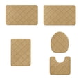 thumbnail image 1 of Bathroom Rugs and Mats Sets Foam Bath Mat 5 Set Bathroom Rugs for 5 Pcs Toilet Mats Universal Soft Comfortable Water Absorption Non-Slip Thick Machine Washable Easier to Dry Dark, 1 of 7