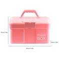 thumbnail image 2 of POINTERTECK Art Tools Organizer Varnishes Polish Storage Box Plastic Makeup Holder Cosmetic Container, 2 of 8