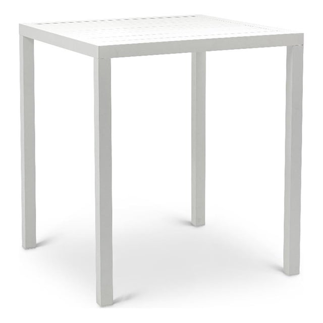 Meridian Furniture Table de Bar Carré pour Patio Extérieur Maldives