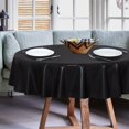 thumbnail image 2 of Clear Plastic Round Tablecloth - - Vinyl PVC Table Cloth Protector Oil Spill Proof Wipe Clean Table Cover for Dining Tables Parties Camping Crystal Clear, 2 of 7