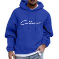 thumbnail image 1 of Durtebeua Men's Loose Fit Midweight Full-Zip Sweatshirt Blue,2XL, 1 of 5