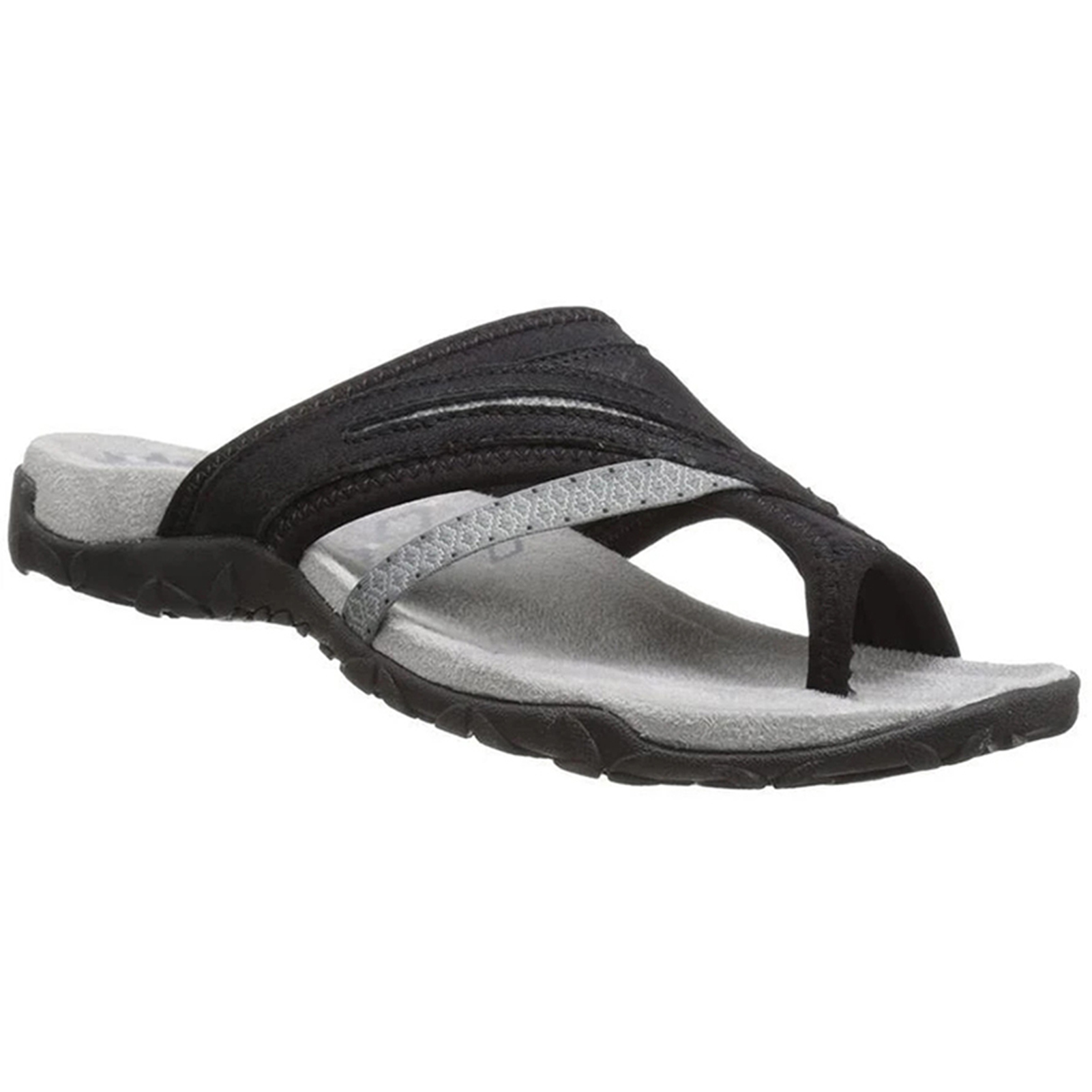 CAROOTU Open Toe Women Sandals for Summer Beach Arch Support Design Flip Flop Flat Heel