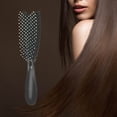 thumbnail image 3 of Plastic Hair Comb for Styling and Detangling with Scalp Massage, 3 of 7