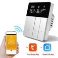 thumbnail image 3 of Smart Thermostat For Electric Floor Heating Gas Boiler Water Heating With Remote Control Compatible For Alexa Voice Control Energy Saving WiFi Thermostat For Tuya App(16A), 3 of 7