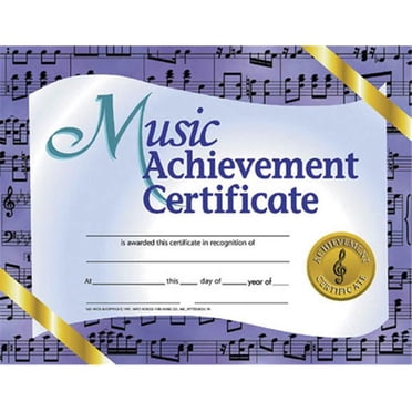 Hayes School Publishing H-Va536 Certificates Music Achievement-36/Pk 8-1/2 X 11