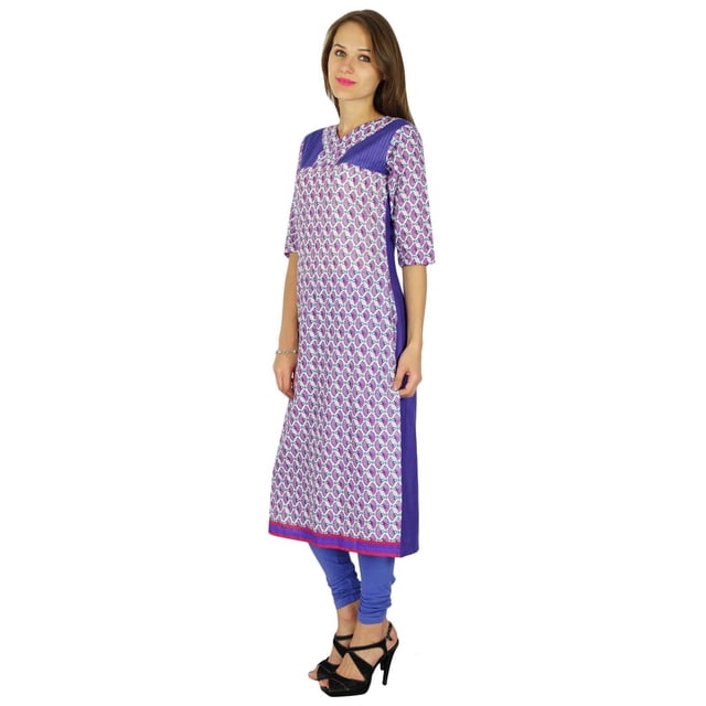 Phagun Kurti Ethnique Indienne en Coton, Kurta Bollywood de Designer, Tunique Robe pour Femme