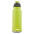 thumbnail image 1 of Coleman FreeFlow AUTOSEAL Stainless Steel Water Bottle, 40 oz (1.18 L), Spider Mum Green, 1 of 3