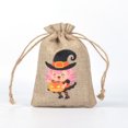 thumbnail image 4 of Halloween Home Textile Storage Drawstring Bag Glow In The Dark Linen Pouch for Candy Jewelry Perfume Trick Or Party Supplies, 4 of 6