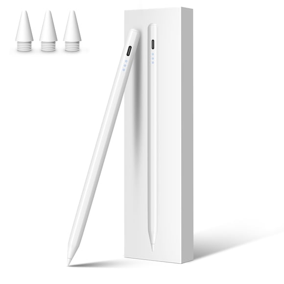 MEKO iPad Stylus, 13-Minute Fast Charging, Palm Rejection and Tilt Sensitivity,White