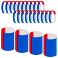 thumbnail image 1 of GOGO 60 Pcs Bracelets en Silicone pour Hommes Femmes, Bracelets en Caoutchouc Rouges Blancs Bleus, 1 of 7