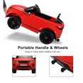 thumbnail image 4 of TOBBI Voiture Électrique pour Enfants 12V Land Rover, Rouge, 4 of 7