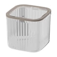 thumbnail image 1 of SLYNSHome Mini Desktop Trash Can Press Lid Organizer for Tidy Desk Storage - White - L, 1 of 7