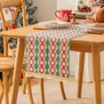 thumbnail image 2 of Christmas Boho Macrame Table Runner, Linen Woven Christmas Decorations Table Runners 72 Inches Long, Xmas Decor Indoor Outdoor Farmhouse Home Kitchen Dining Party Decor Christmas Runner, 2 of 6