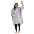 thumbnail image 2 of The Comfy Dream Jr Kids Oversized Microfiber Wearable Blanket, Heather Gray, 2 of 4