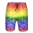thumbnail image 3 of Sikiie Short de Plage pour Homme à Imprimé Teinture sur Nœuds Coloré, Short à Haute Élasticité à Séchage Rapide - avec Cordon de Serrage et Poches Antidérapantes, Convient à la Plage, aux Sports, aux Vacances - Petit, 3 of 6