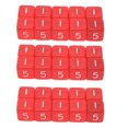 thumbnail image 2 of Dices, 30PCS  Cubes Right Angle Transparent Colored Plastic 6 Sided Dices For Games, 2 of 8