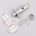 thumbnail image 1 of Stainless Steel Hidden Manager Tubewell Key Mortise Lock Hardware with Key Screw, 1 of 1