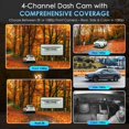 thumbnail image 3 of Rexing L4 4 Channel Dash Cam 1080p All Around with Wi-Fi & GPS, 3 of 9