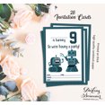 thumbnail image 5 of Darling Souvenir White Birthday Invitation Card 28 Pcs Fill or Write In Blank Invites Printable Party Supplies 5 x 7 Inches, 5 of 5