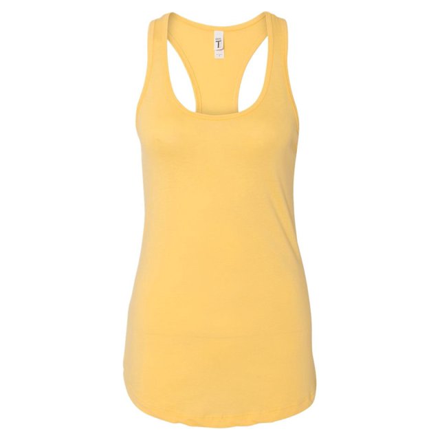 Next Level Débardeur Idéal pour Femmes, TG, Crème Banane
