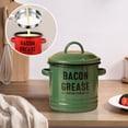 thumbnail image 2 of Pot with Lid,1 Count Vintage Large Capacity Enamel Pot with Oil Preserving Lid, 2 of 2