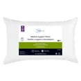 thumbnail image 1 of Mainstays Medium Support Bed Pillow, King- Cotton Cover, Stomach Sleeper, 1 of 4