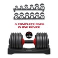 thumbnail image 3 of FitRx SmartBell, Quick-Select Adjustable Dumbbell, 5-52.5 lbs., 3 of 11