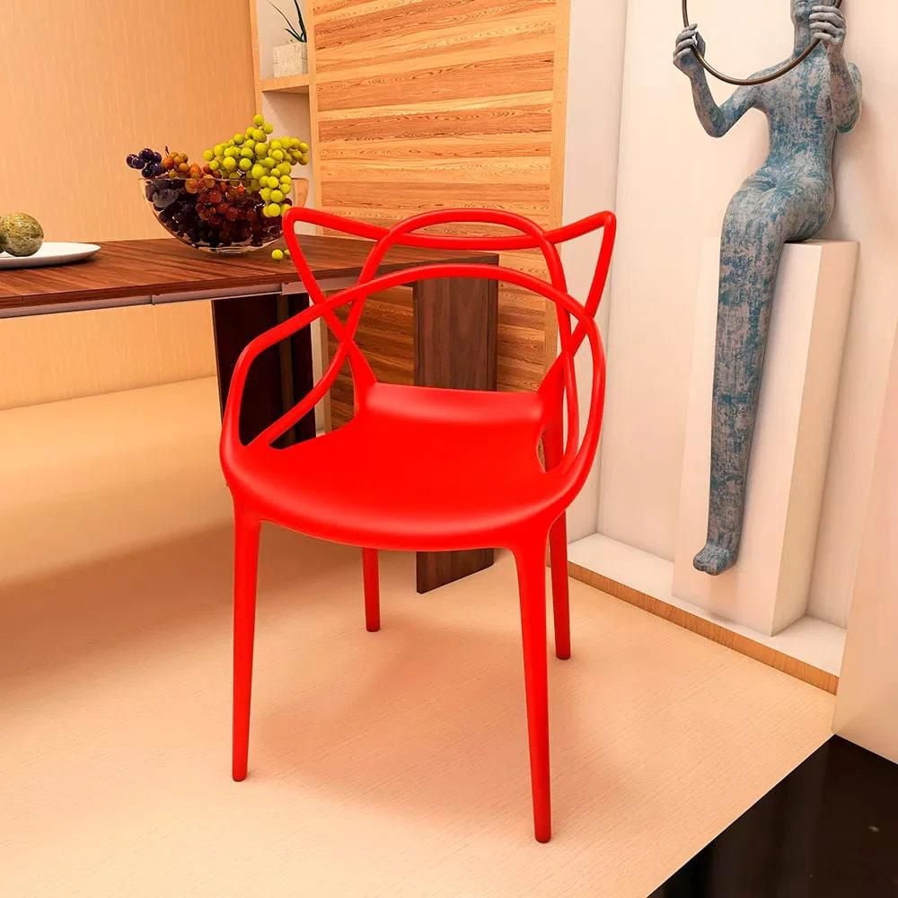 Heavenly Collection Fauteuil en Plastique Rouge