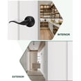 thumbnail image 4 of Poignée de Porte d'Intimité Intérieure avec Serrure, Levier de Porte Mat pour Salle de Bain et Chambre, Poignée de Porte Style Vague, Intérieur, Mat, Réversible, Verrouillage Sans Clé, 4 of 6