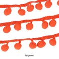 thumbnail image 2 of mmirethe Practical And Fashionable Trim For All DIY Needs Multiple Colors Available 5 Yards Pom Ball Lace Orange, 2 of 6