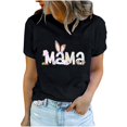 thumbnail image 2 of Économies de Printemps! CEHVOM Hauts de Pâques pour Femmes Grande Taille, T-Shirt à Col Rond Imprimé Lapin Mignon, Chemise Graphique Confortable à Manches Courtes pour Femmes, 2 of 7