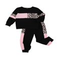 thumbnail image 2 of Baby Boys 2PCS Pants Sets Long Sleeve Round Neck Sweatshirt Tops Solid Color Pants Sets, 2 of 6