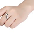thumbnail image 4 of Double Dolphins Designed Opening Ring Creative Finger Ring Fashion Ring Finger Jewelry Silver, 4 of 8