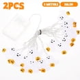 thumbnail image 4 of 2Pcs Halloween String Lights 21LED Skeleton Pumpkin Ghost Bat Hanging Fairy String Lights Waterproof Battery Powered Halloween Decoration String Lamps for Window Courtyard, 4 of 8