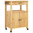 thumbnail image 1 of vidaXL Chariot de Cuisine Roulant sur Roues Salon Bois Massif Pin, 1 of 6