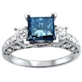 thumbnail image 3 of Fashion Exquisite Hollow Alloy Ring Female Super Large Square Ring Size 6-10, 3 of 9