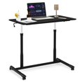 thumbnail image 1 of Giantex Bureau Debout Mobile à Hauteur Réglable, Petit Bureau d'Ordinateur Pneumatique Assis-Debout avec Roulettes Verrouillables, Table Ergonomique Roulante pour Ordinateur Portable pour Bureau à Domicile, Noir, 1 of 8