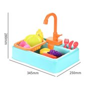 Kitchen Kids Mini Water Dispenser Electric Dishwasher Pretend Play House Games Role Playing Food Summer Kitchen Toys For Girls